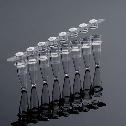 Dome-shaped 8-Strip PCR Tubes (DNase/RNase-Free)