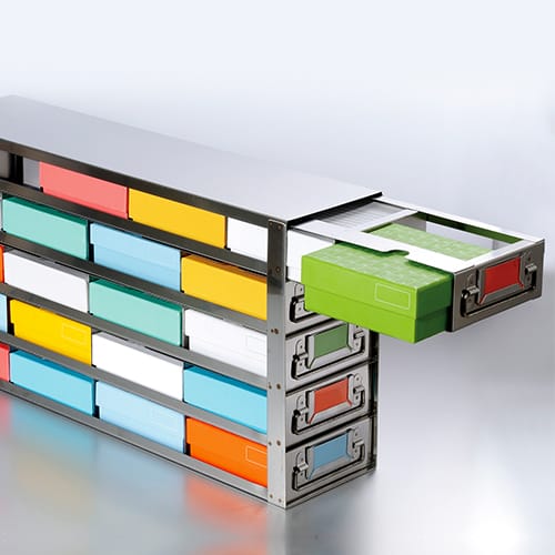 Side Access Drawer Cryogenic Rack for 2