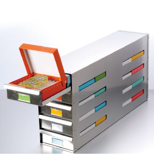 Sliding Drawer Cryogenic Rack for 2